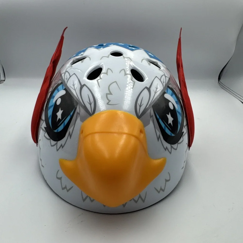 Raskullz 3D Sam Eagle Childs Bike & Skate Helmet Red, White, Blue Ages 5+ New